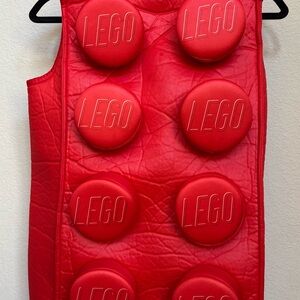 LEGO Brick Red Costume Child Size S/P 4-6 Official Disguise Halloween Tunic